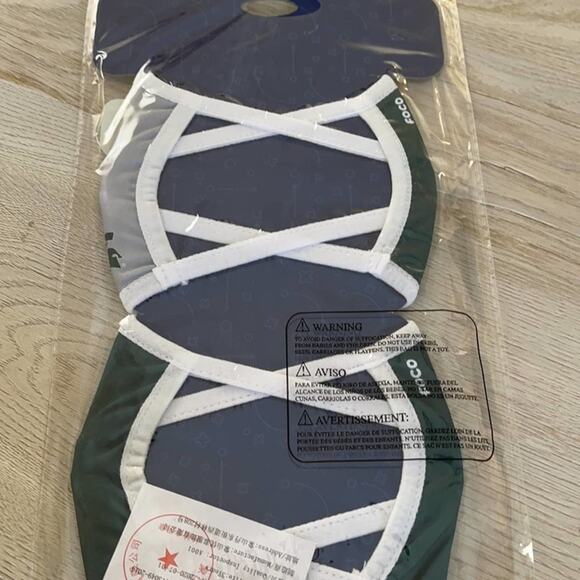 MICHIGAN STATE SPARTANS Adult 3-Pack Face Masks - Picture 3 of 3